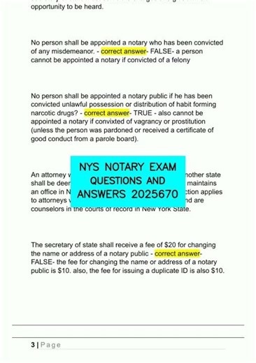 NYS NOTARY EXAM QUESTIONS AND ANSWERS 2025670 video