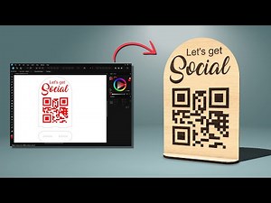 How to: Design and Laser Cut a QR Code Sign (Beginner tutorial)