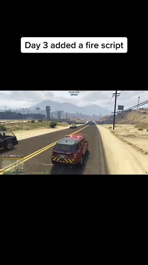 Day 3 of building my fivem sever today I added fire script #fire #fivem #rp #gta5pc #pc #firefighting
