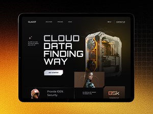 Gaming landing, page web UI design