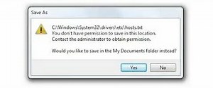 Cannot Edit C:\Windows\System32\drivers\etc\hosts file solve problem easily 2016