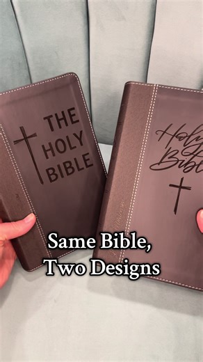 Same Bible, Two Designs: Cursive vs Print Style