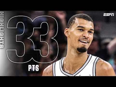 WEMBY GAME 4 TAKEOVER 😤 Highlights from Victor Wembanyama leading ALL SCORERS vs. OKC | NBA on ESPN