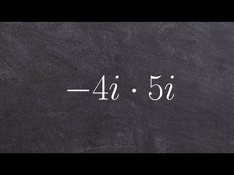 Algebra 2 - Multiplying imaginary numbers -4i . (5i)