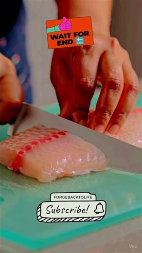 Clean Fish Fillet Slicing 🔪🐟 | Professional ASMR Cutting | Precision Knife Skills #shorts #asmr
