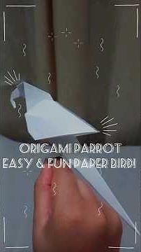 How to Make an Origami Parrot 🦜 | Easy Paper Bird Tutorial for Beginners