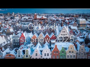 Gdańsk w 2025 roku i pierwszy śnieg - dron 4K / Gdańsk in 2025 with the first snow