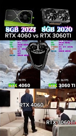 RTX 3060ti or rtx 4060 #gpu #gamingpc #graphicscard #pcgamer