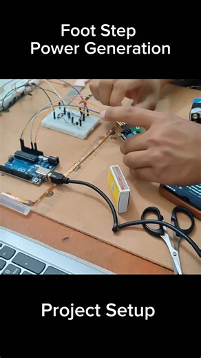 Foot Step Power Generation Project Setup | #powergeneration