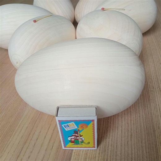Large Wooden Egg 5.5 Inch, Unfinished Wood Egg Blank, Solid Wood Easter Egg, Craft Painting Egg - Etsy