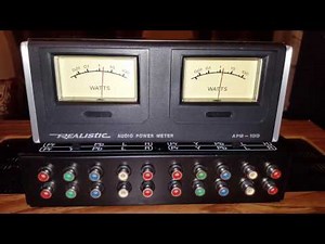 Realistic apm 100 peak RMS audio power meter vintage audio crazy eugene