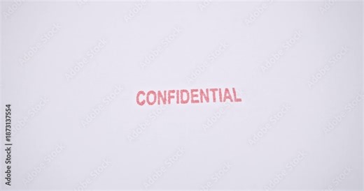 Red confidential stamp representing sensitive data, classified documents, cybersecurity threats, and growing global risk linked to US-China political and technological tensions.