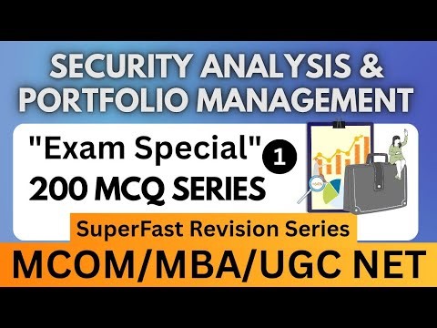Security Analysis and Portfolio Management MCQ | SAPM Most Important MCQs for M.Com Exam 2026