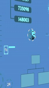 Abstract Data Visualization Utilizing Geometric Shapes Alongside Number Indicators for Clarity