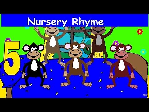Five Little Monkeys - Children nursery rhymes - Yleekids