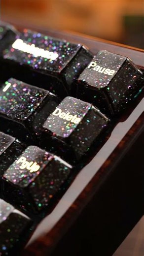 Premium Lacquer Ceramic Keycap Set | Galaxy #cerakey #cerakeycaps