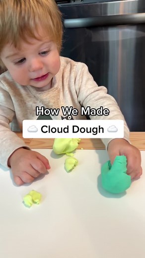 Sensory Play with Cloud Dough Recipe for Toddlers