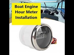 Bowrider Engine Hour Meter Installation