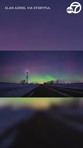 Time-lapse video recorded in northeast North Dakota shows a vibrant and colorful display of the northern lights dancing in the night sky. 😍 | ABC7