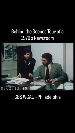 Behind the Scenes Tour of a 1970's Newsroom - WCAU CBS 10 | Old Images of Philadelphia