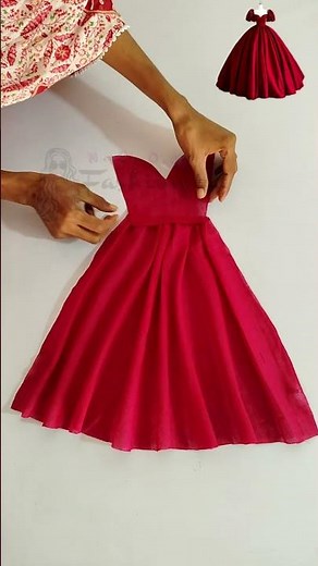 Barbie baby frock design cutting and stitching 👗✂️ ||