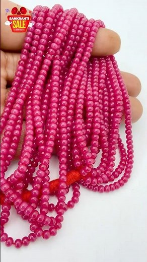 Real Ruby Raw Material Line at ₹1,099 | Natural Ruby Beads for Jewellery Making