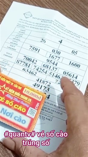 #quântv trúng số trúng số rồi