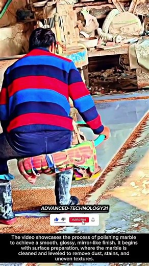 Bringing Stone to Life: The Art of Marble Polishing !! #shorts #innovation #tool