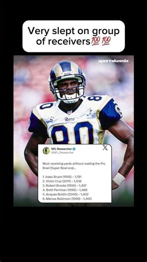 Isaac Bruce is criminally underrated #nfl