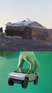 Cyber Truck from the future landing animation #vfx #animation #filmmaking | Phil.Flock