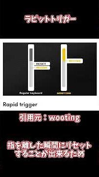 【wooting,ApexPro】アクチュエーションポイントとラピットトリガーとは【Valorant,Apex】 #ゆっくり解説 #ガジェット #valorant #apex #ゲーミングキーボード