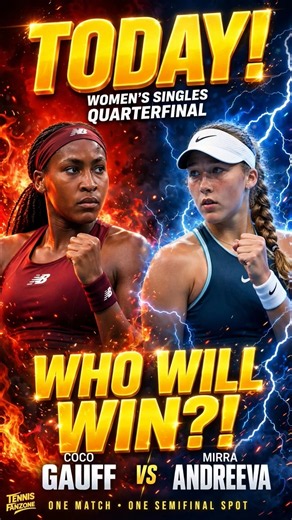 🇺🇸Coco Gauff vs Mirra Andreeva TODAY! 😱
