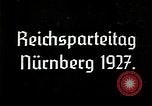 1927 – Nuremberg Germany: Adolf Hitler attends a 1927 Nazi Party rally in Nuremberg, Germany.