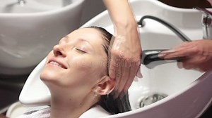 Hair wash stock video. Video of hair, cosmetic, portrait - 34756822