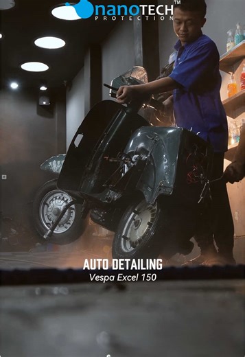 Vespa Excel 150 Detailing with NanoTech Protection