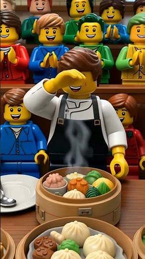 Fun Lego food stop motion | Cooking tasty dim sum dumplings with Lego Chinese food animation #lego