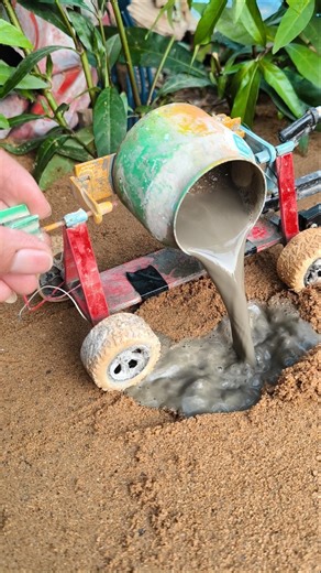 Mini DIY Tractor Construction Machine | Tractor Wala Video | #shorts #youtubeshorts