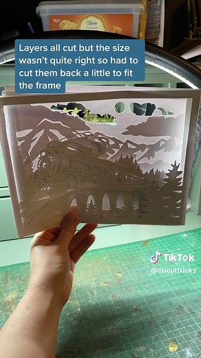 Train Themed Shadow Box: DIY Cricut Crafts & Gift Ideas