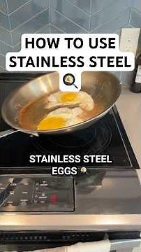 How to cook eggs on stainless steel (without sticking) 🍳