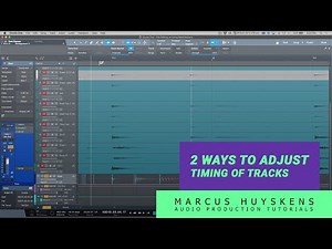 2 Different Ways to adjust the timing of tracks in PreSonus Studio One