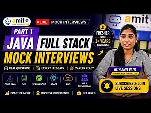 Live Java Full Stack Mock Interview Part 1 | Java + Spring Boot