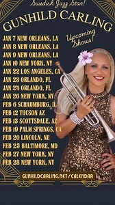 Upcoming shows at gunhildcarling.net/calendar | Gunhild Carling