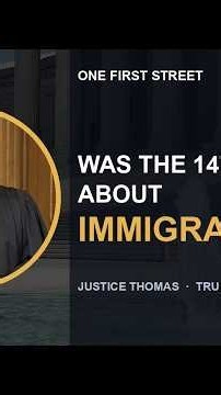Justice Thomas: was the 14th Amendment even about immigration? — Trump v. Barbara