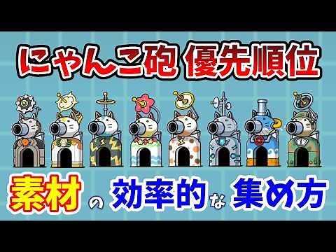 【にゃんこ大戦争】にゃんこ砲強化の優先順位と開発素材の効率的な集め方【初心者】