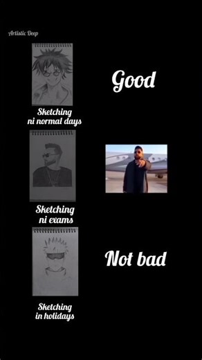 Sketching During Exams Hits Different 😂✏️ | Artistic Deep