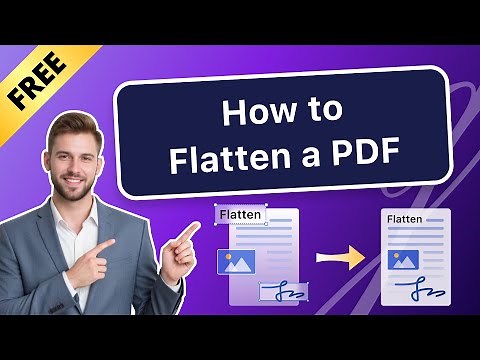 How to Flatten a PDF for FREE（Make PDF Uneditable）