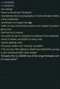 Thinkpad vs. Macbook