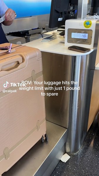 When they claimed you brought too much, but your luggage tips the scale just right. 🧳 #calpaktravel