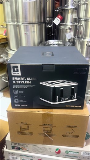 Geepas 4 Slice Toaster| 2 Years Warranty This Geepas 4-Slice Toaster is designed to handle the breakfast rush with ease, combining sleek modern aesthetics with practical functionality. Whether you’re preparing thick artisanal sourdough or standard sandwich bread, its independent controls and wide slots make it a versatile staple for any kitchen. Free Delivery Cash on delivery Opening the parcel before payment is allowed. #gawadarimportuae #foryou #fyp #foryoupage #viral