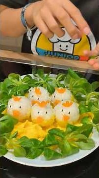Easter Snacks for Kids 🐣 | Cute Rice Chicken Balls #foodart #easysnacks #foodforkids